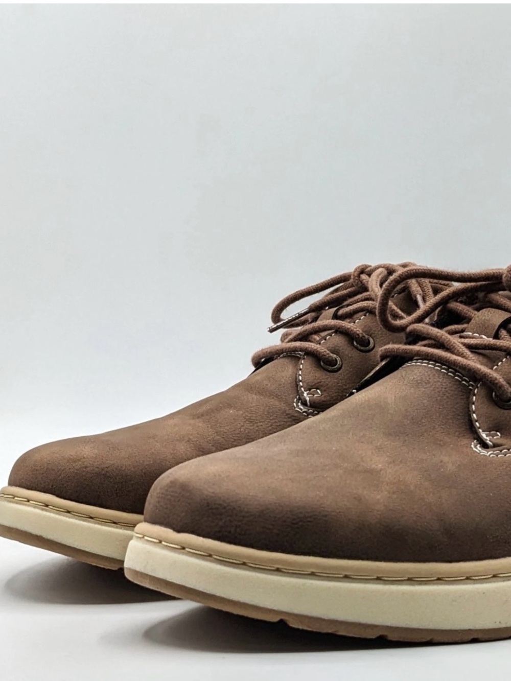 Skechers Men’s Tan-Brown Swift Fit Hands Free Sneakers Shoes Comfy - Picture 4 of 9